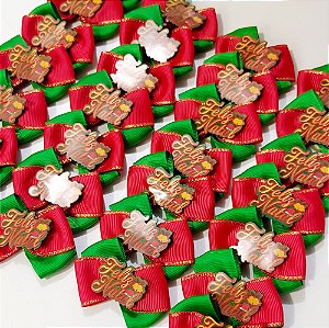 Laço X PF de Natal - 10 unidades