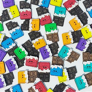 Adesivos EVA Barra Chocolate - 10 unidades