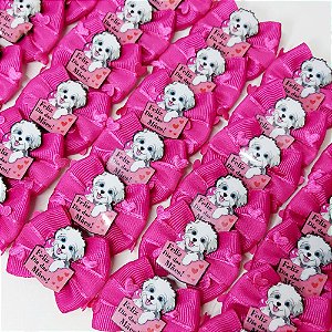 Laço Borboleta Duplo Coração PF de Mães - 10 unidades