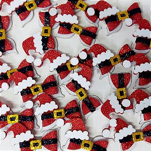 Laço Adesivo Borboleta EVA Natal Mod.1 - 10 unidades