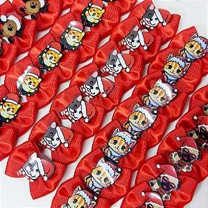 Laço Borboleta Decorativo PF Natal - 10 unidades