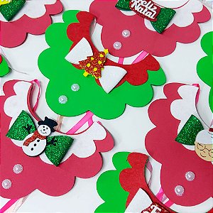 Babador EVA Mocinha Natal - 05 unidades