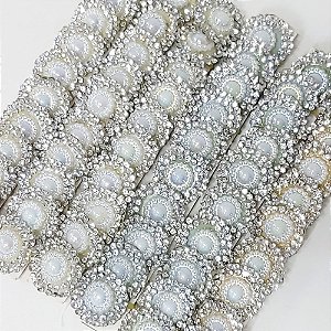 Laço de Penteado Strass de Ano Novo - 10 unidades
