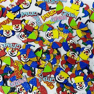Adesivos EVA Glitter de Carnaval - 10 unidades