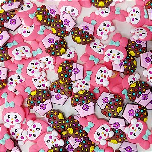 Laço de Penteado Emborrachado Páscoa - 10 unidades