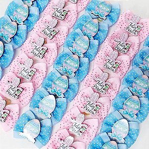 Laço Borboleta Duplo Poá PF de Páscoa Mod.3 - 10 unidades