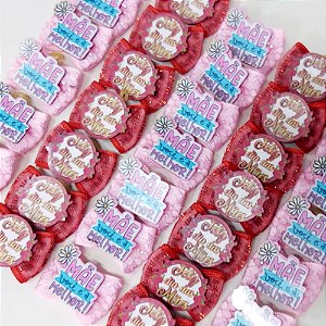 Laço Borboleta Duplo Trabalhado PF de Mães - 10 unidades