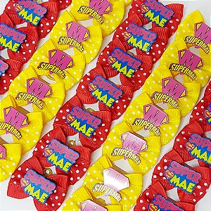 Laço Borboleta Duplo Poá PF de Mães - 10 unidades