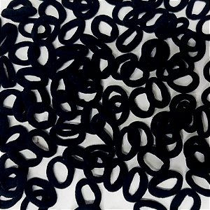 Elástico Mini Xuxinha Preto - 100 unidades