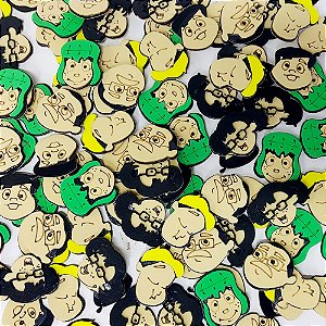Adesivos EVA Glitter Chaves - 10 unidades
