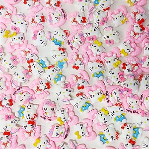 Laço de Penteado Hello Kitty de Resina - 10 unidades