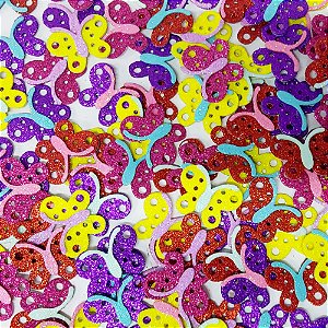 Adesivos EVA Glitter Borboleta Mod.1 - 20 unidades