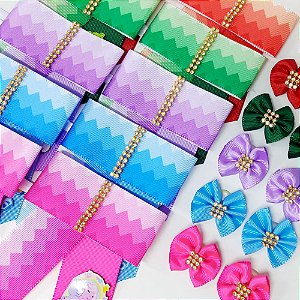 Conjunto Luxo Estampado Ursinhos Carinhosos Mod.2 - 15 unidades