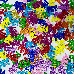 Adesivos EVA Glitter Frase Pet - 20 unidades