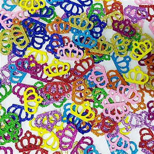 Adesivos EVA Glitter Coroa Mod.1 - 20 unidades