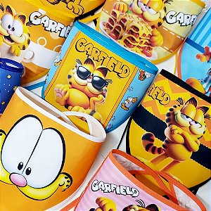 Bandanas Tecido Estampado Garfield - 10 unidades