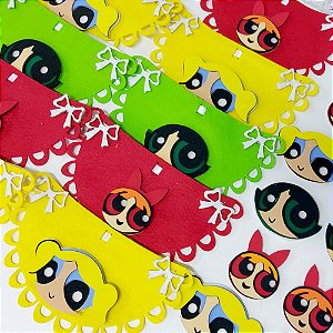 Conjunto Feltro EVA Meninas Super Poderosas - 10 unidades