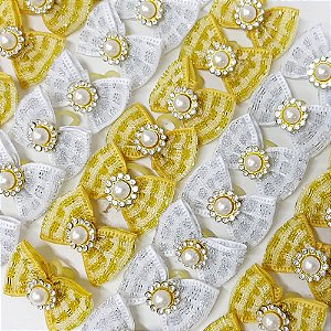 Laço Borboleta Sortidos Pedraria Ano Novo Mod.3 - 10 unidades