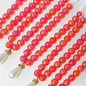 Colar de Pérola Pingente Pedraria Natal - 10 unidades