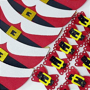 Conjunto Feltro EVA Mamãe Noel Natal Mod.2 - 10 unidades