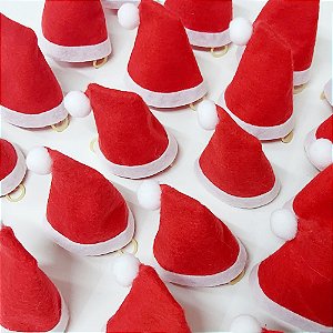 Gorro Tecido Feltro Natal Mod.4 - 10 unidades