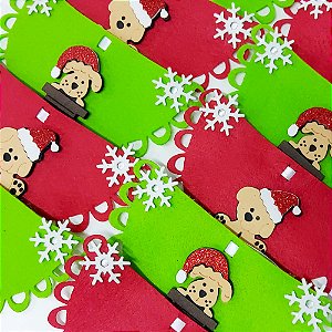 Babador Feltro EVA Natal Mod.1 - 10 unidades