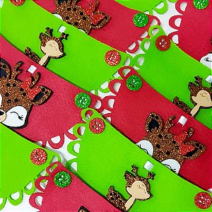 Babador Feltro EVA Natal Mod.4 - 10 unidades