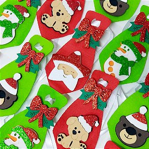 Gravata Social Feltro EVA Natal Mod.1 - 10 unidades