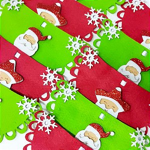 Babador Feltro EVA Natal Mod.5 - 10 unidades