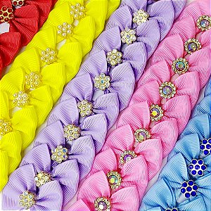 Kit Laço Borboleta Pedraria (Atacado) Mod.3 - 50 unidades