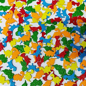 Adesivos EVA Glitter Dinossauro - 20 unidades
