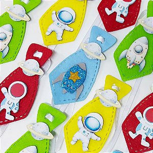 Gravata Social Feltro EVA Astronauta - 10 unidades