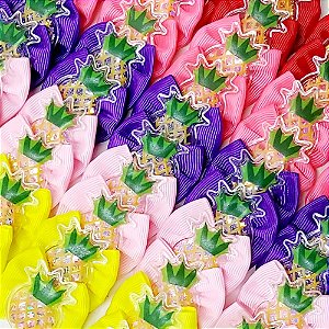 Laço Borboleta Piscina Abacaxi - 10 unidades