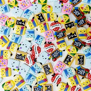 Laço de Penteado Escolar Resina - 10 unidades