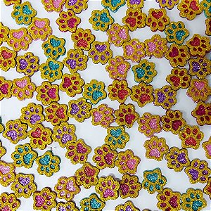 Adesivos EVA Glitter Patinhas Mod.3 - 20 unidades