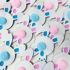 Medalha EVA Rabinho Coelho Páscoa - 10 unidades