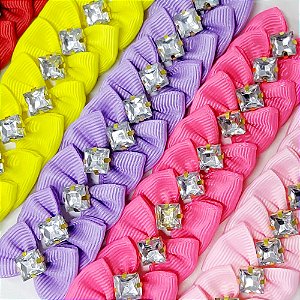 Laço Borboleta Pedraria Mod.9 - 10 unidades