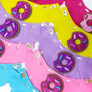 Babador Feltro EVA Donuts - 10 unidades
