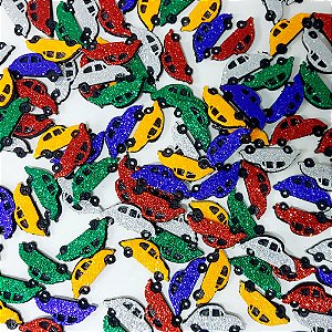 Adesivos EVA Glitter Carros Mod.3 - 10 unidades