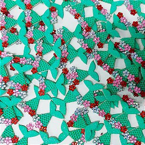 Adesivos EVA Glitter Sereia - 10 unidades