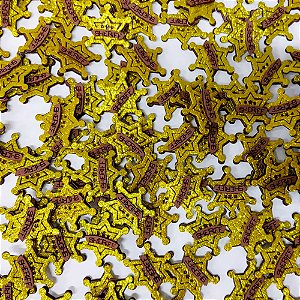 Adesivos EVA Glitter Sheriff - 10 unidades