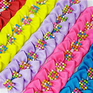 Laço Borboleta Strass Mod.3 - 10 unidades