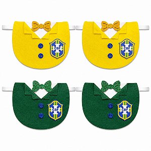 Colarinho Feltro EVA Copa Brasil Mod.2 - 10 unidades