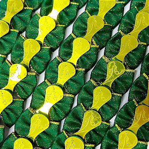 Laço Borboleta Pespontada Ouro Troféu Copa Brasil - 10 unidades
