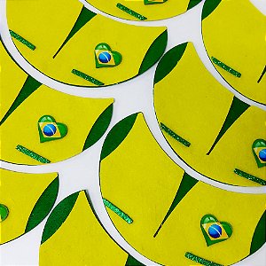 Babador Feltro EVA Copa Brasil Mod.2 - 10 unidades
