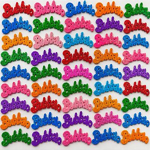 Adesivos EVA Glitter Bubbaloo - 20 unidades