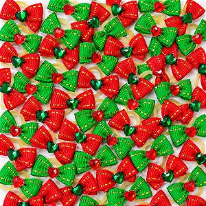 Laço Micro Borboleta Chaton Natal Mod.1 - 20 unidades