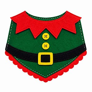 Golas Feltro EVA Duende Elfo Natal Mod.1 - 05 unidades