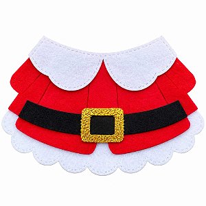 Golas Feltro EVA Roupa Mamãe Noel Natal - 05 unidades