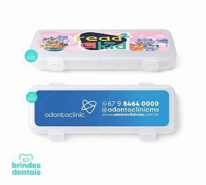 Estojo Plástico Odontologia/Odontopediatria 20x8cm - Adesivado